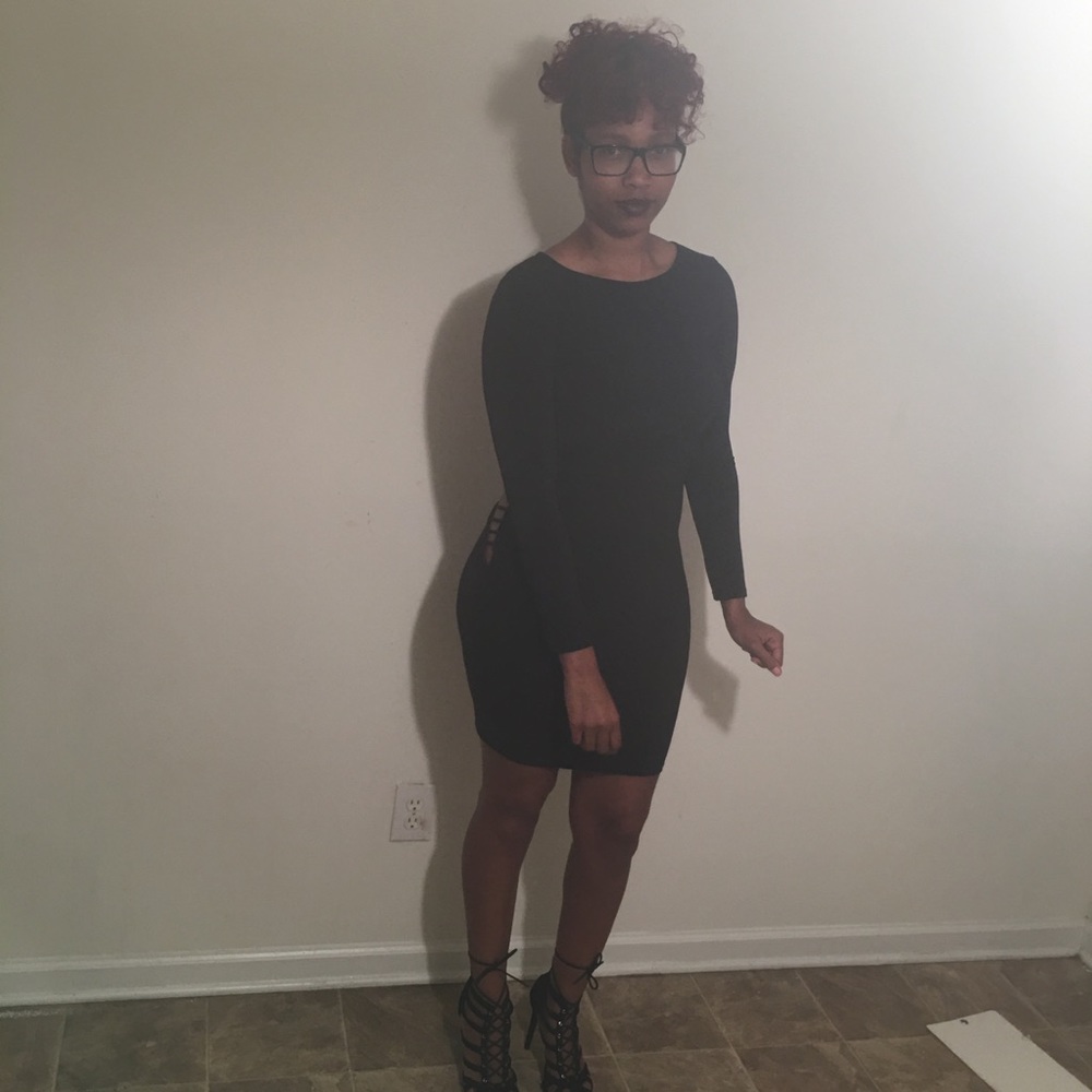 Black Dress Cutout in the back.